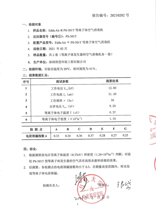 等离子密度报告
